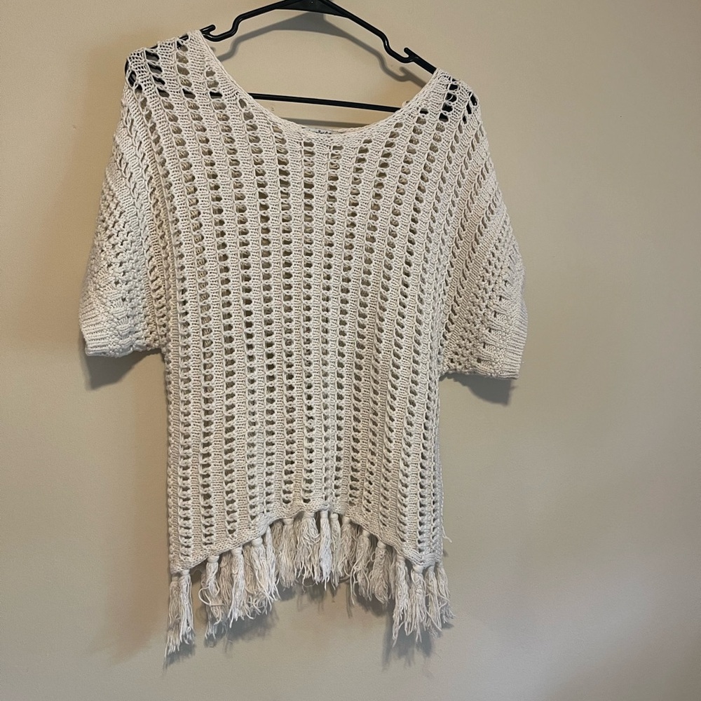 American eagle crochet knit top